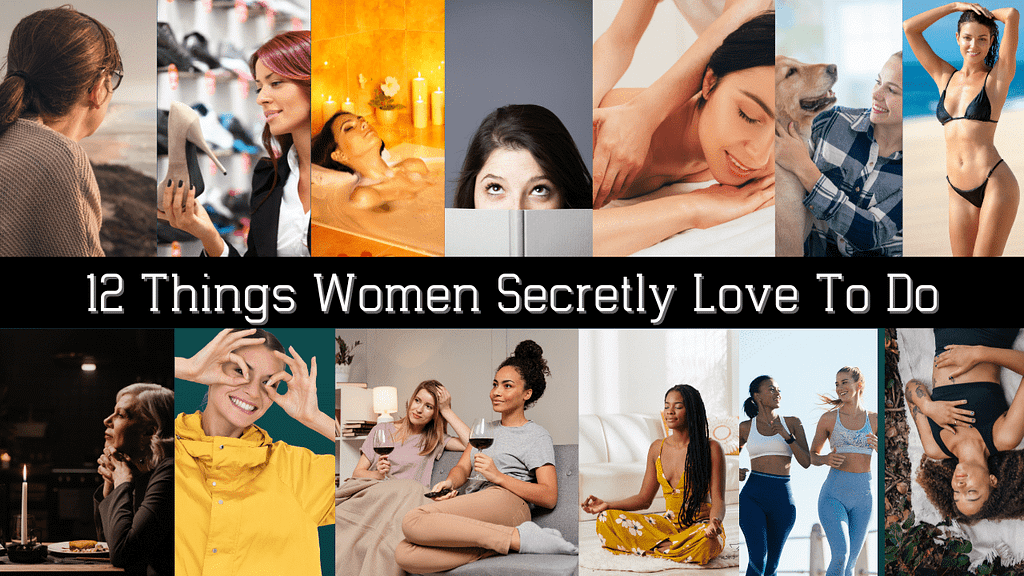 This theme picture captures some of the many things women love to do.