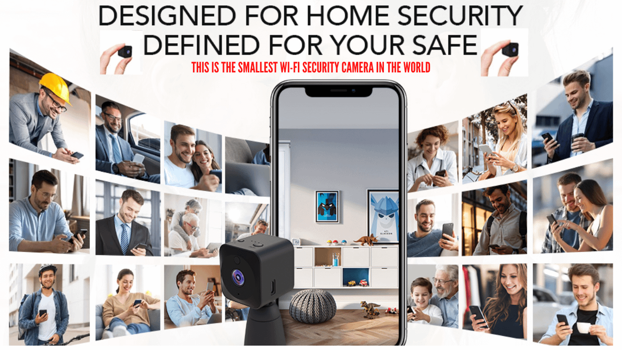 Spy Camera WiFi Hidden Camera 4K HD Mini Spy Cam for Home Security Easy to Use Wireless Indoor Smallest Camera with Motion Detection Night Vision (1)