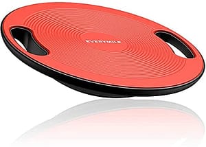 EVERYMILE Wobble Balance Board, Exercise Balance Stability Trainer Portable Balance Board with Handle for Workout Core Trainer Physical Therapy & Gym 15.7" Diameter No-Skid Surface