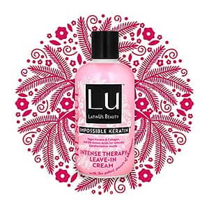Lu LatinUs Beauty RESCUE Intense Therapy Natural Leave In Conditioner with Anti-Frizz Vegan Keratin & Shatavari for Weak, Dry, Rough, Coarse & Damaged Hair | Recover Restored, Nourished Hair (8oz)
