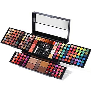 Professional All in One Makeup Kit for Women Full Kit - 186 Colors Make Up Palette Gift Set - Including Eyeshadow, Lip Gloss, Concealer, Highlighter, Contour, Brow Powder, Mascara, Blush & Brush