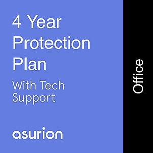 ASURION 4 Year Office Equipment Protection Plan with Tech Support $1250-1499.99
