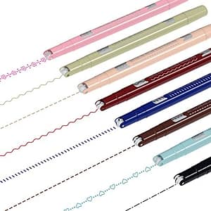 Aechy Colored Pens, Dual Tip Pens with 6 Different Curve Shapes & 8 Colors Fine Tips, Journal Planner Pens For Writing Bullet Journaling Note Taking Drawing Scrapbook Calendar Art Office School Supplies