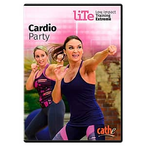 Cathe Friedrich LITE Cardio Party Low Impact Exercise Aerobics DVD For Women - Put Some Fun Into Your Weight Loss Workout Routine
