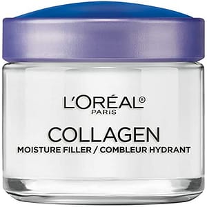 L'Oreal Paris Skincare Collagen Face Moisturizer, Day and Night Cream, Anti-Aging Face, Neck and Chest Cream to smooth skin and reduce wrinkles, 3.4 oz, Packaging May Vary