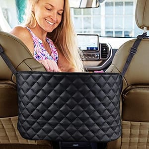 Purse Holder for Cars - Car Purse Handbag Holder Between Seats - Auto Storage Accessories for Women Interior - Automotive Consoles & Organizers Net Pocket for Front Seat