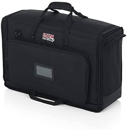 Gator Cases Padded Nylon Dual Carry Tote Bag for Transporting (2) LCD Screens, Monitors and TVs Between 19" - 24"; (G-LCD-TOTE-SMX2)