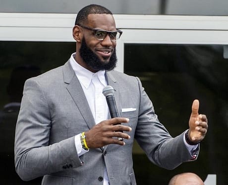LeBron James is a role model to many children in the world, especially to those from Akron Ohio.