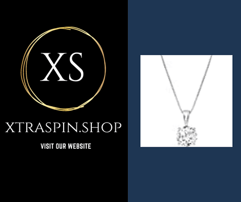 xtraspin.shop
White Gold 4 Prong Set Round-cut Lab Grown Diamond Solitaire Stud Pendant Necklace