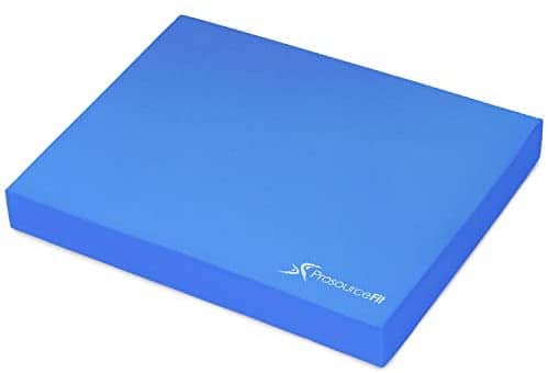ProsourceFit Exercise Balance Pad, Non-Slip Cushioned Foam Mat & Knee Pad for Fitness and Stability Training, Yoga, Physical Therapy