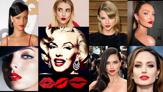 From classic Hollywood icons to modern-day stars, red lipstick has been a staple in many famous women's beauty routines