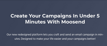 Moosend is one of the top 5 email marketing software