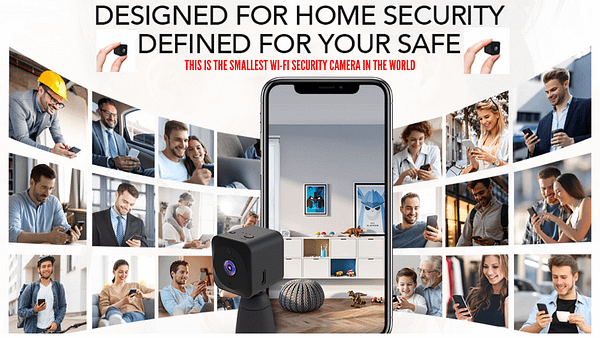 Spy Camera WiFi Hidden Camera 4K HD Mini Spy Cam for Home Security Easy to Use Wireless Indoor Smallest Camera with Motion Detection Night Vision (1)
