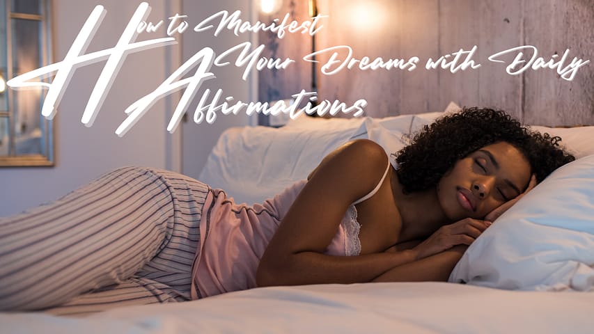 Manifest Your Dreams: the power of affirmations to work even while we are asleep. When we repeat affirmations to ourselves regularly, they eventually sink into our subconscious mind and start to change our beliefs. This can lead to positive changes in our thoughts, feelings, and actions, even when we are not consciously thinking about them.